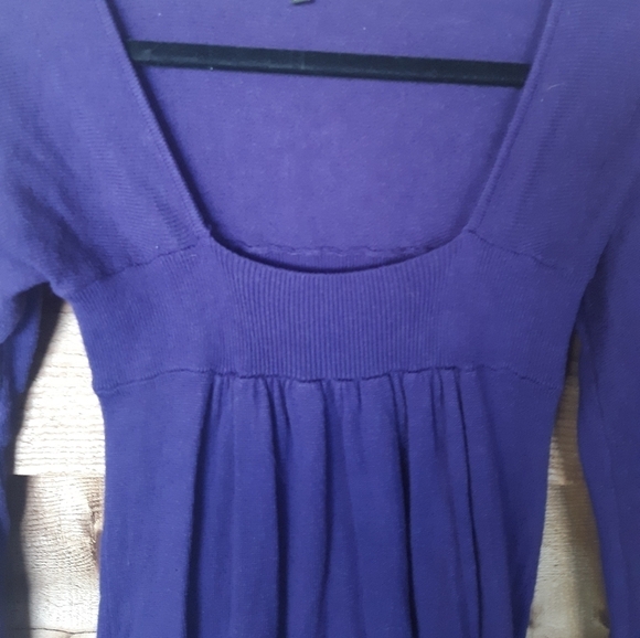Express Minidress/Tunic Sweater with Wide Neckline - Picture 4 of 4